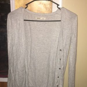 Gray cardigan